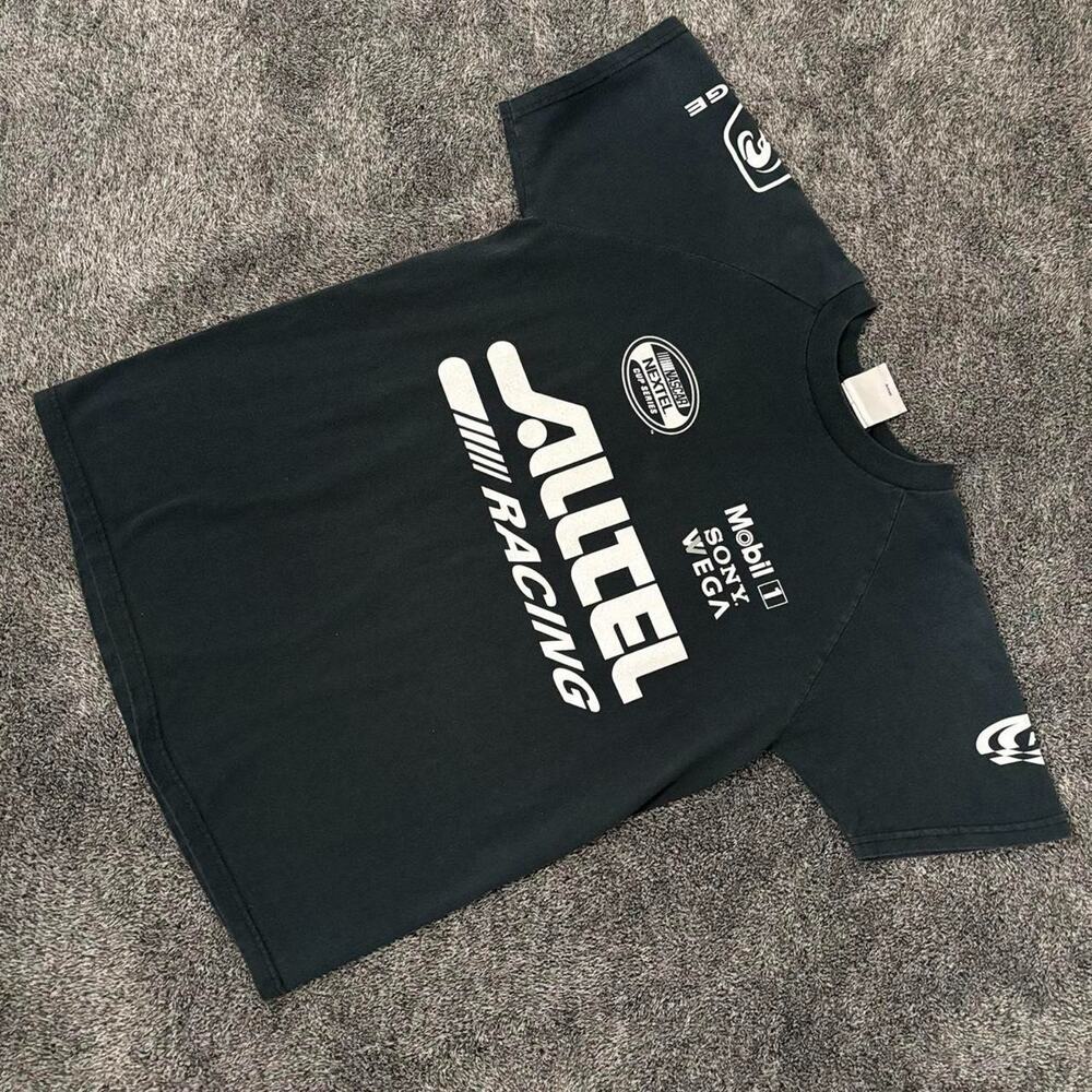 Ryan Newman NASCAR Alltel Racing T-Shirt Mens M Black Double Sided Graphic Tee